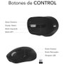 Subblim Comfort Ergo Dual Ratón Ergonómico Inalámbrico Negro